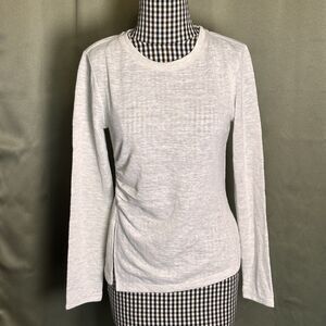 Sanctuary Women's Something About Her Knit Top XS Side rouching Oatmeal NWT $59